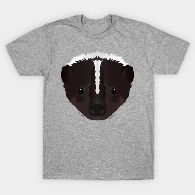 Baby Skunk Face T-Shirt by FunkilyMade